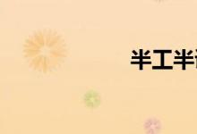 半工半读双语例句