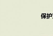 保护双语例句