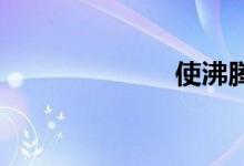 使沸腾双语例句