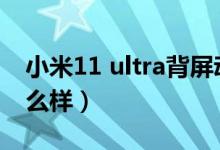 小米11 ultra背屏动图（小米11ultra配置怎么样）