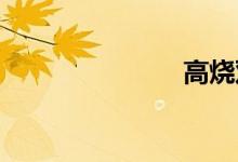 高烧双语例句
