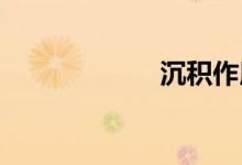 沉积作用双语例句