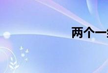 两个一组双语例句
