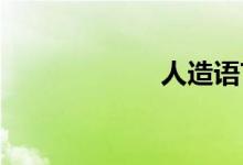 人造语言双语例句