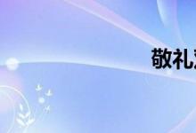 敬礼双语例句