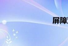 屏障双语例句