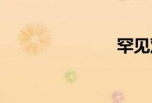 罕见双语例句
