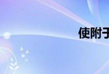 使附于双语例句