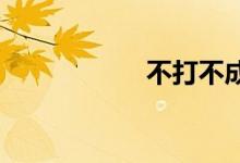 不打不成器双语例句