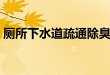 厕所下水道疏通除臭（家用厕所除臭小窍门）
