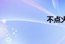 不点火双语例句