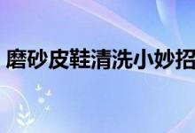 磨砂皮鞋清洗小妙招（磨砂皮鞋的清洗技巧）