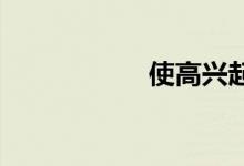 使高兴起来双语例句
