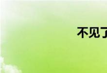 不见了双语例句