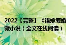 2022【完整】《错嫁缠婚：首富老公乖乖宠我！》傅沉渊洛薇小说（全文在线阅读）