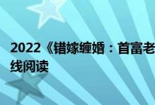2022《错嫁缠婚：首富老公乖乖宠我！》傅沉渊洛薇全文在线阅读