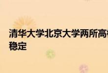 清华大学北京大学两所高校的毕业生去向落实率均保持高位稳定