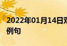 2022年01月14日双语整理：德克萨斯州双语例句