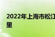 2022年上海市松江区谷阳幼儿园的地址在哪里