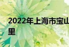 2022年上海市宝山区浪花幼儿园的地址在哪里
