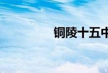 铜陵十五中学的地址在哪