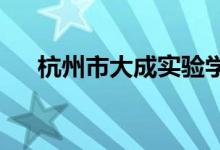 杭州市大成实验学校小学部的地址在哪