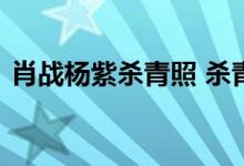肖战杨紫杀青照 杀青照什么样什么时候上映