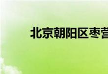 北京朝阳区枣营幼儿园的地址在哪