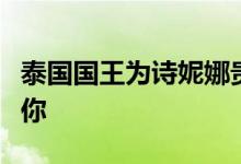 泰国国王为诗妮娜贵妃作画：朕明摆着只偏心你