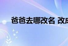 爸爸去哪改名 改成什么了为什么要改名