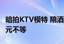 暗拍KTV模特 陪酒小姐出台一次400元至600元不等