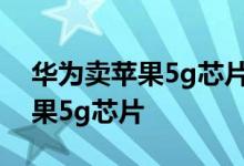 华为卖苹果5g芯片具体怎么样华为真的卖苹果5g芯片
