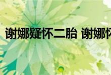谢娜疑怀二胎 谢娜怀二胎是真的吗怀孕照片