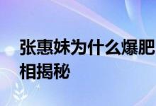 张惠妹为什么爆肥 张惠妹为什么爆肥原因真相揭秘