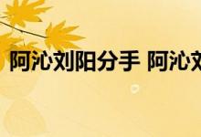 阿沁刘阳分手 阿沁刘阳是谁分手原因是什么
