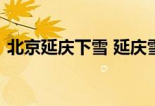北京延庆下雪 延庆雪下的大吗延庆资料简介