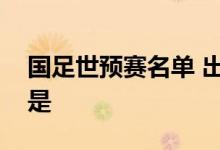 国足世预赛名单 出炉都有谁入选了具体名单是