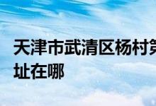 天津市武清区杨村第一中学（杨村一中）的地址在哪