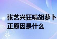 张艺兴狂啃胡萝卜视频 张艺兴喜欢唐嫣的真正原因是什么