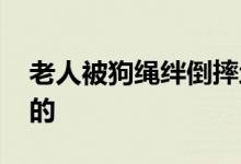 老人被狗绳绊倒摔地后身亡 当时情况是怎样的