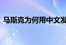 马斯克为何用中文发七步诗 具体在内涵什么