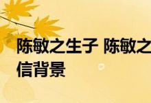 陈敏之生子 陈敏之老公是谁 陈敏之老公雷伟信背景