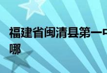 福建省闽清县第一中学（闽清一中）的地址在哪