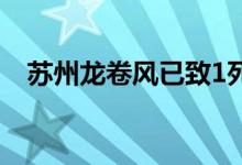 苏州龙卷风已致1死21伤 到底是什么情况