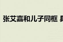 张艾嘉和儿子同框 具体详情张艾嘉资料简介