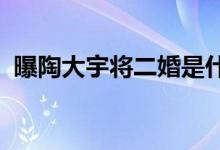 曝陶大宇将二婚是什么情况为完成妈妈心愿