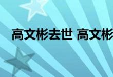 高文彬去世 高文彬是谁他的个人资料简介