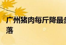 广州猪肉每斤降最多5元 全国猪肉价格开始回落