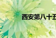 西安第八十五中学的地址在哪