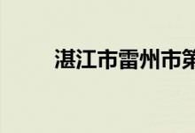 湛江市雷州市第八中学的地址在哪